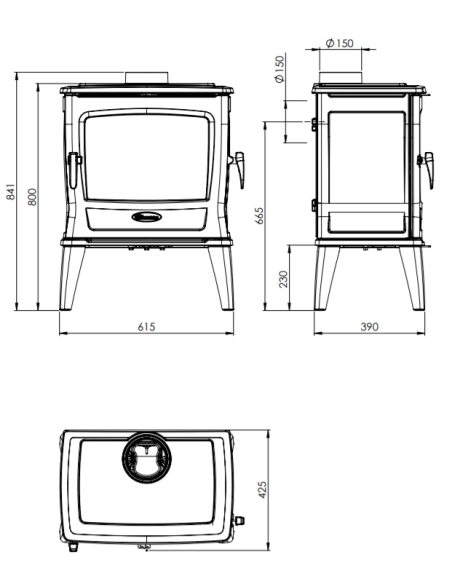Піч Dovre TAI 45 WD