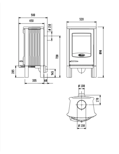Піч Dovre ASTRO 2/L