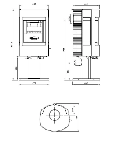 Піч Dovre ASTRO 4CB/P