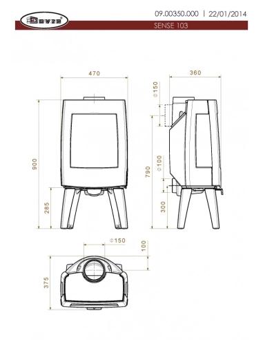Піч Dovre SENSE 103