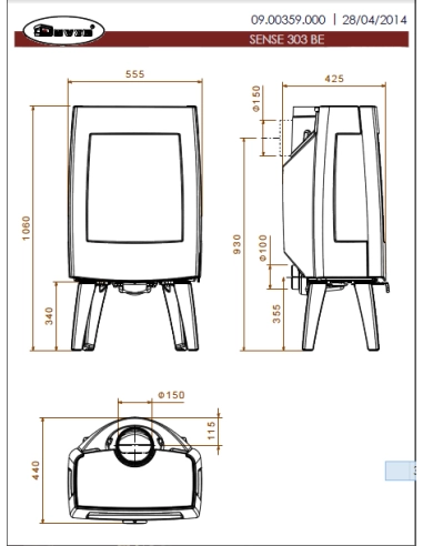 Піч Dovre SENSE 303