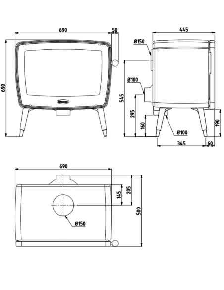 Піч Dovre VINTAGE 50/E8