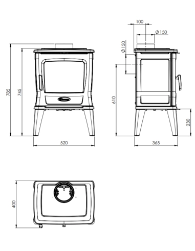 Піч Dovre TAI 35W